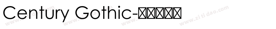 Century Gothic字体转换